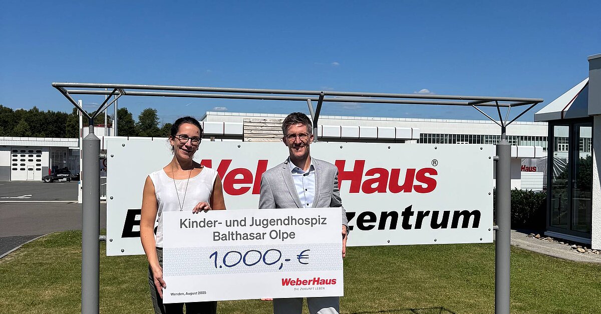 WeberHaus unterstützt Kinder- und Jugendhospiz Balthasar mit Spende ...